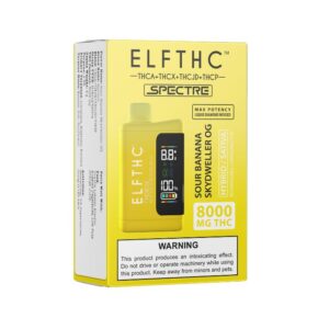 elf thc thc8000 8g sour banana skydweller og