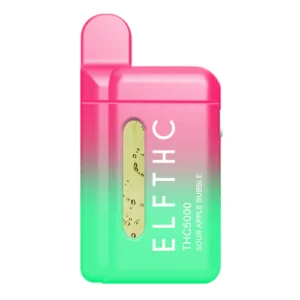 elf thc thc5000 5g sour apple bubble